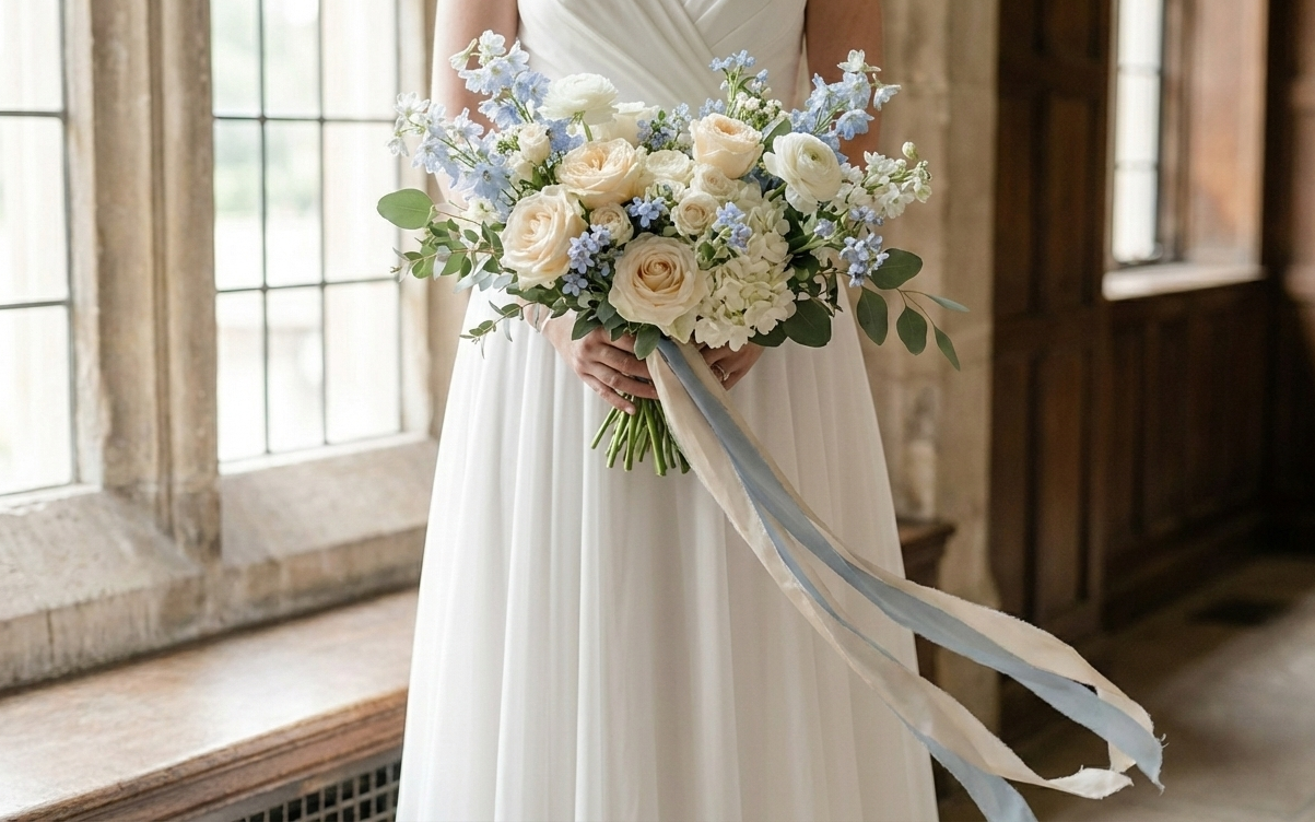 Hand dyed ivory silk ribbon