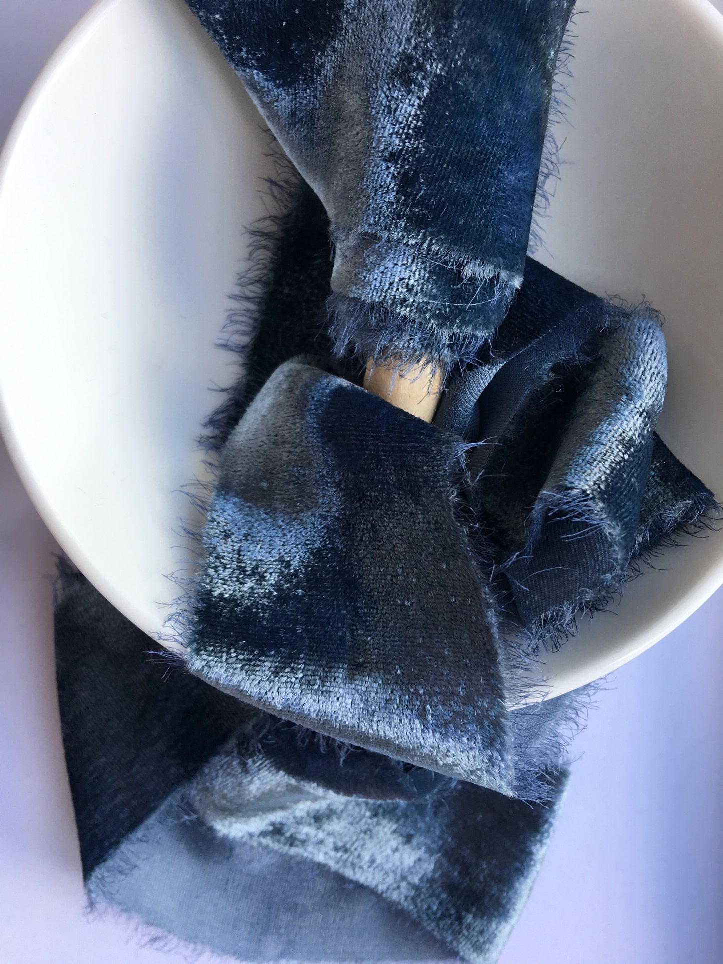 Limited Edition / 002 / Steel Blue Velvet Silk