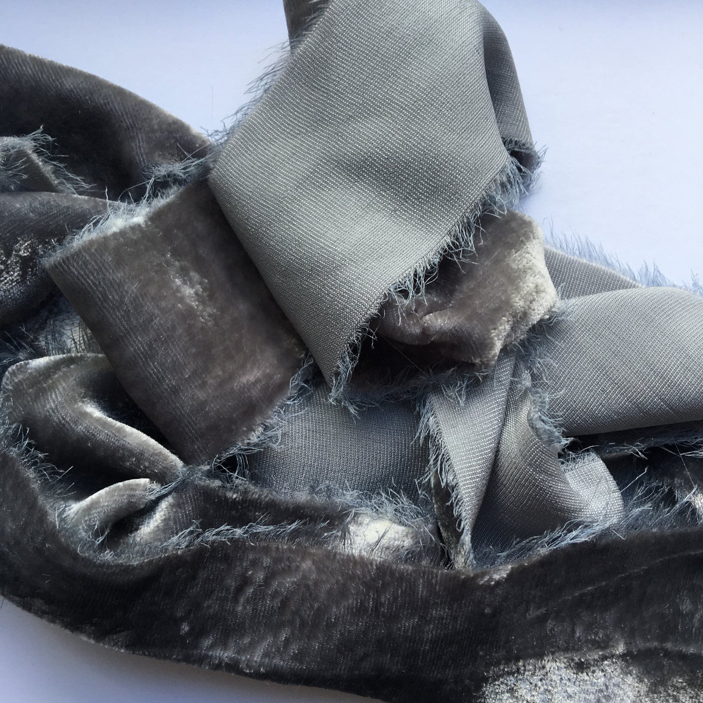 Limited Edition / 004 / Mid Grey Velvet Silk