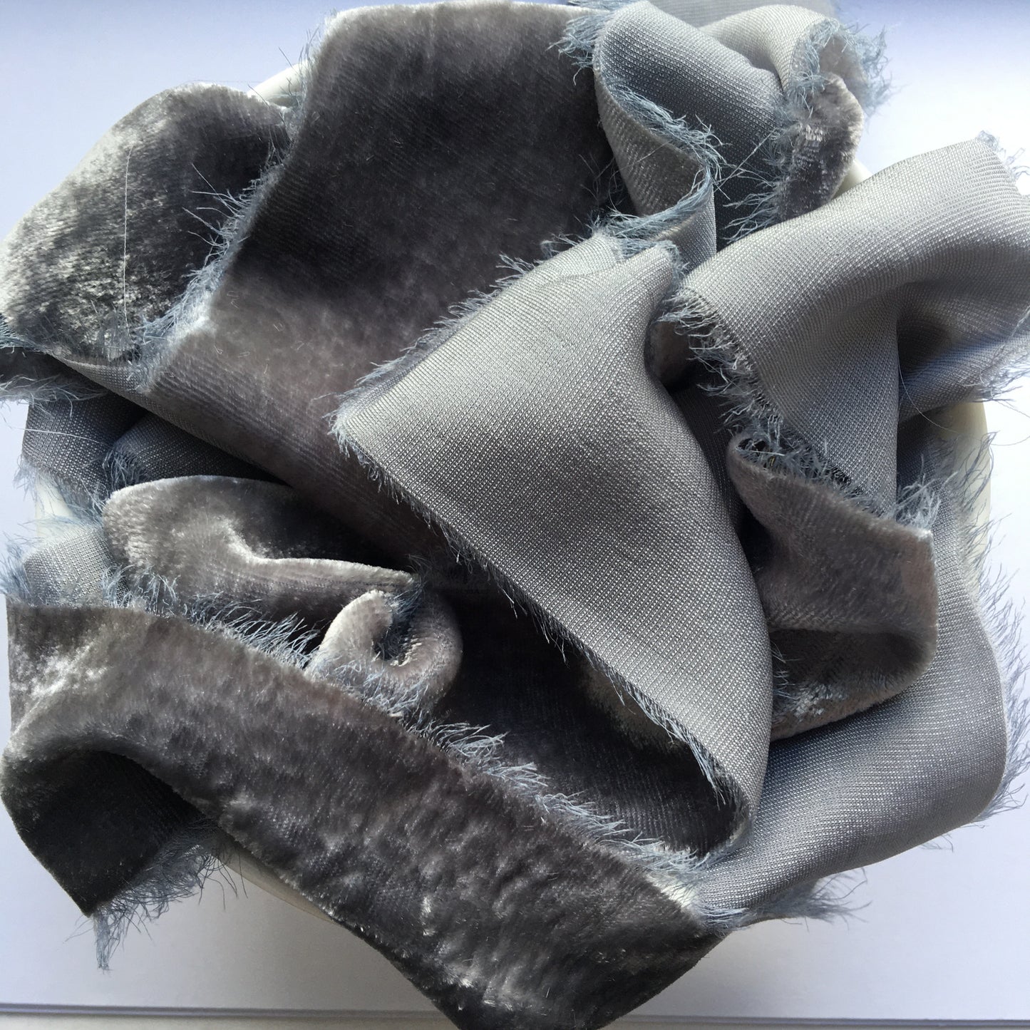 Limited Edition / 004 / Mid Grey Velvet Silk