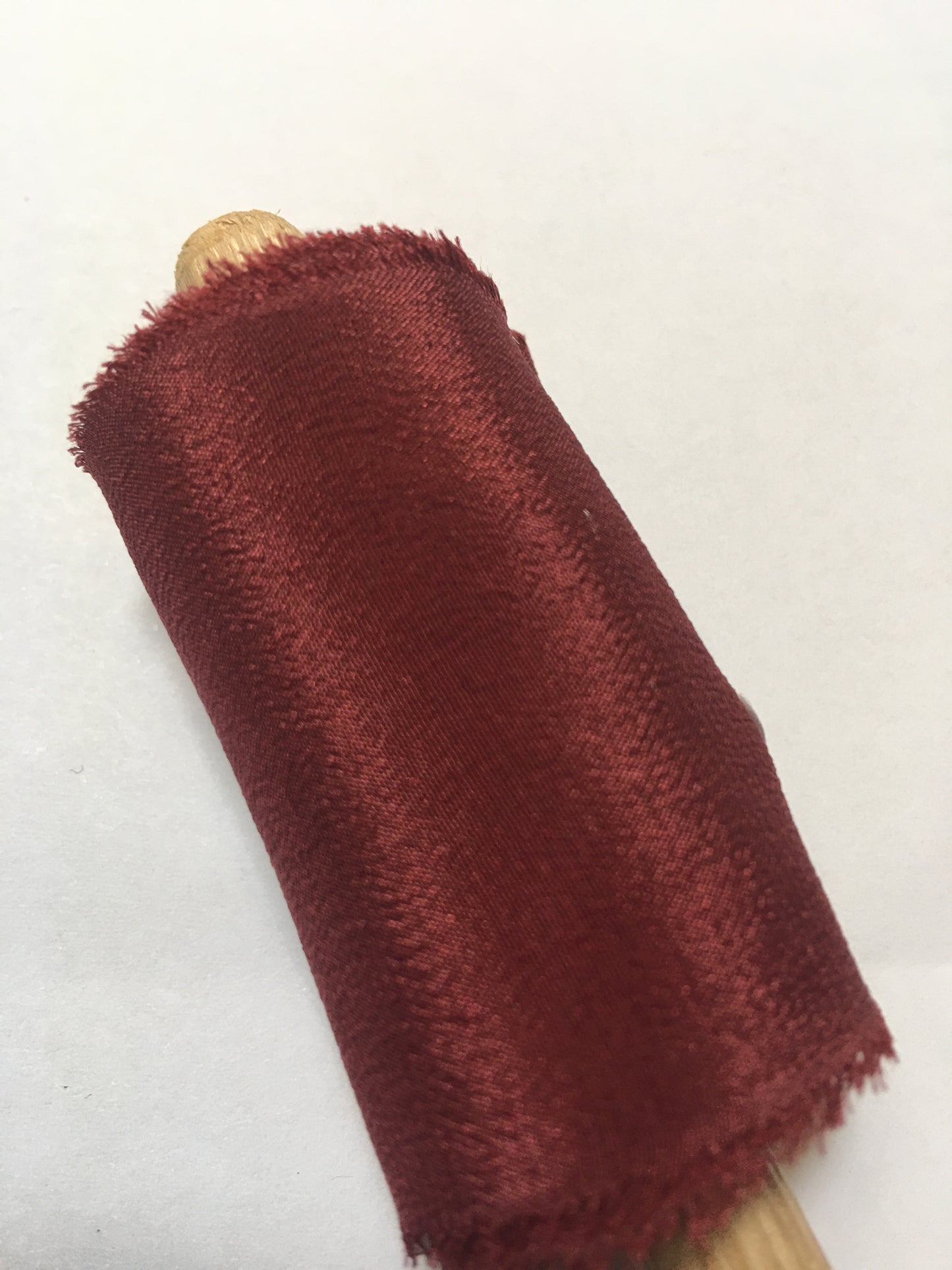 Limited Edition: Deep Wine / Chocolate Silk Crepe de Chine Ribbon