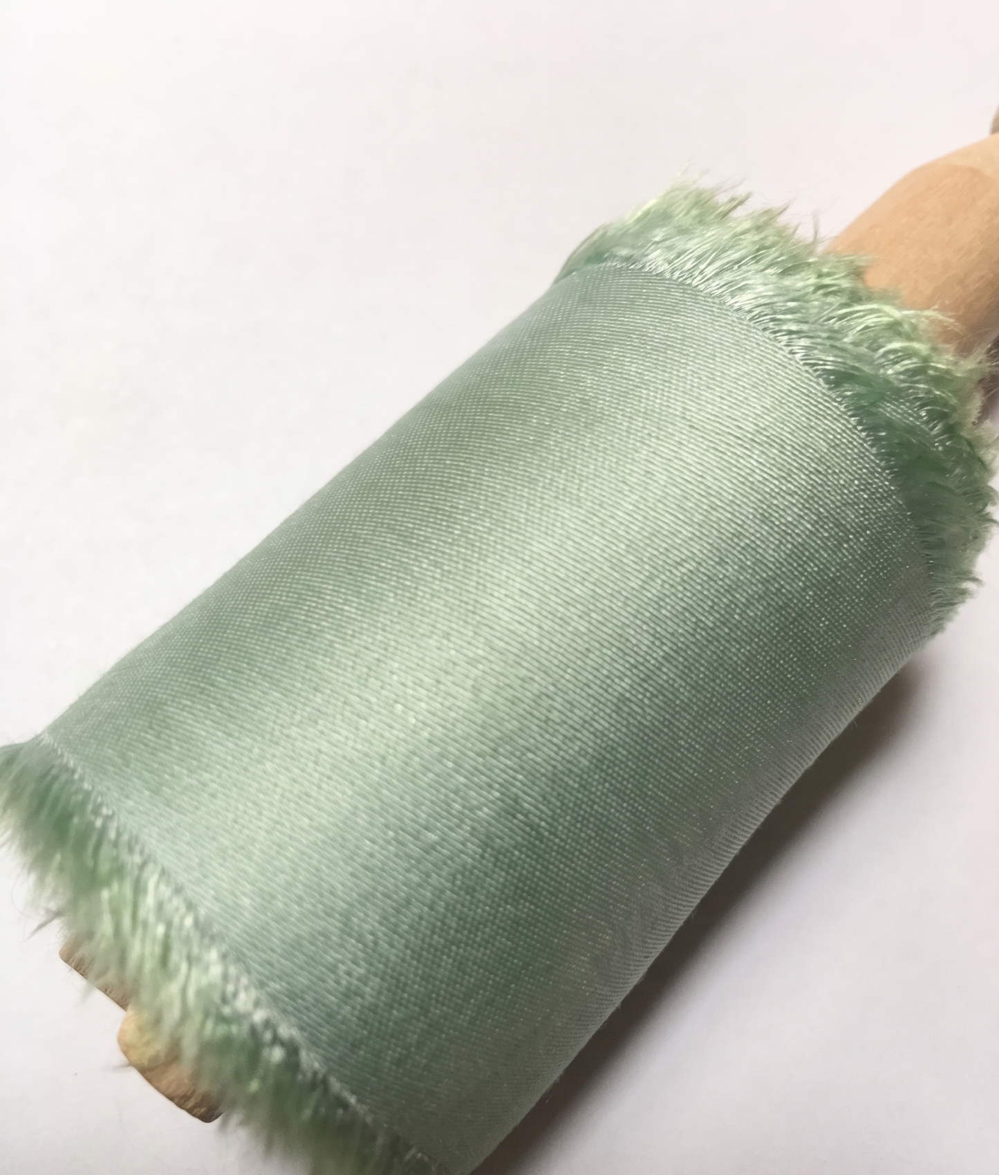 Limited Edition: Cool Mint Green Bamboo 'Silk' Ribbon