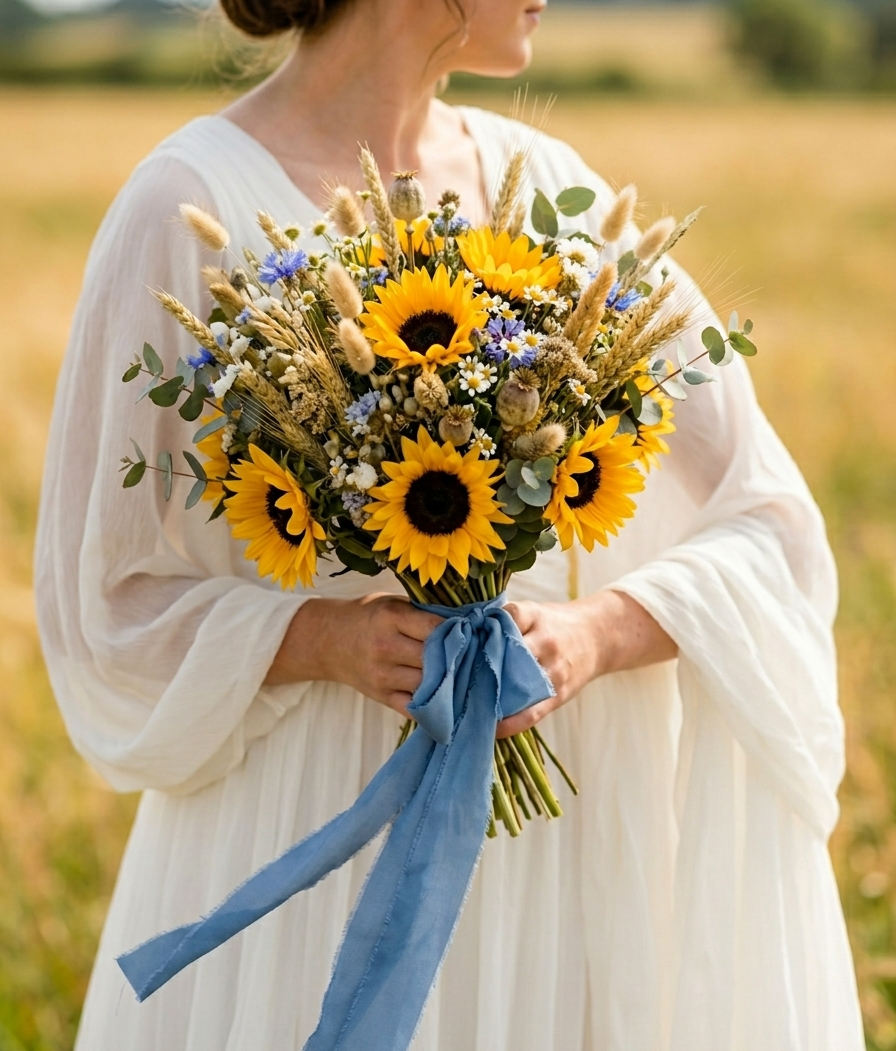 Limited Edition: Summer Sky Blue Silk Crepe de Chine Ribbon