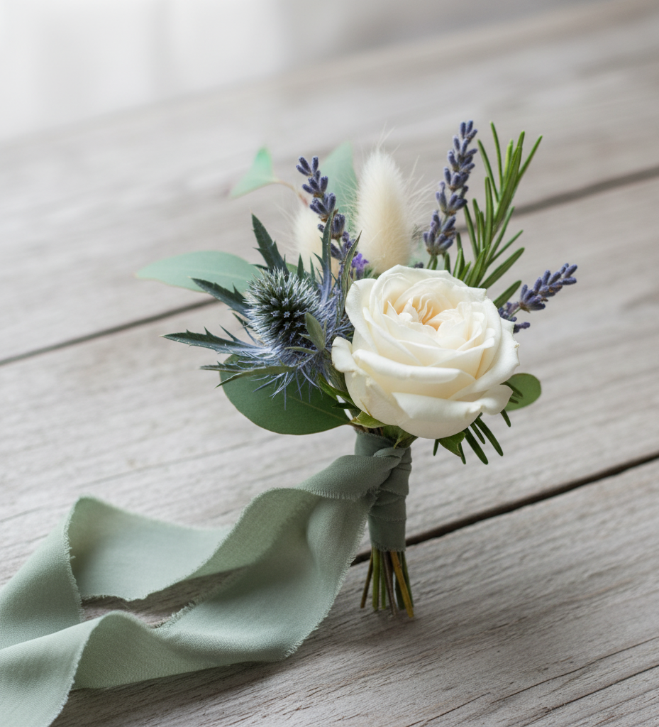 Hand dyed eucalyptus silk ribbon