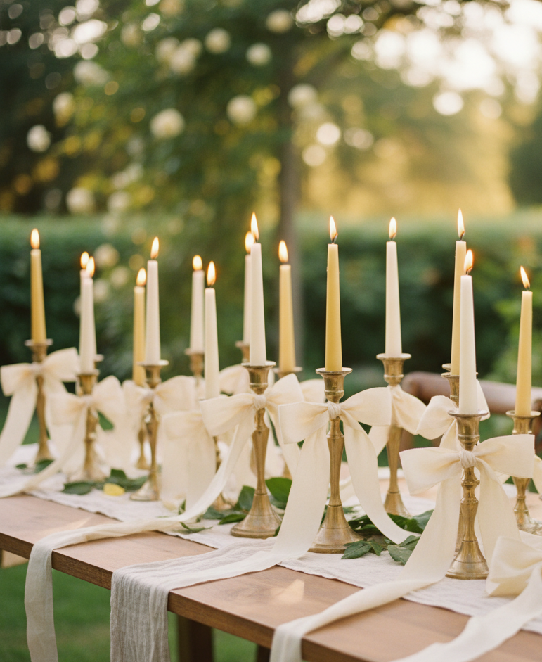 Hand dyed ivory silk ribbon