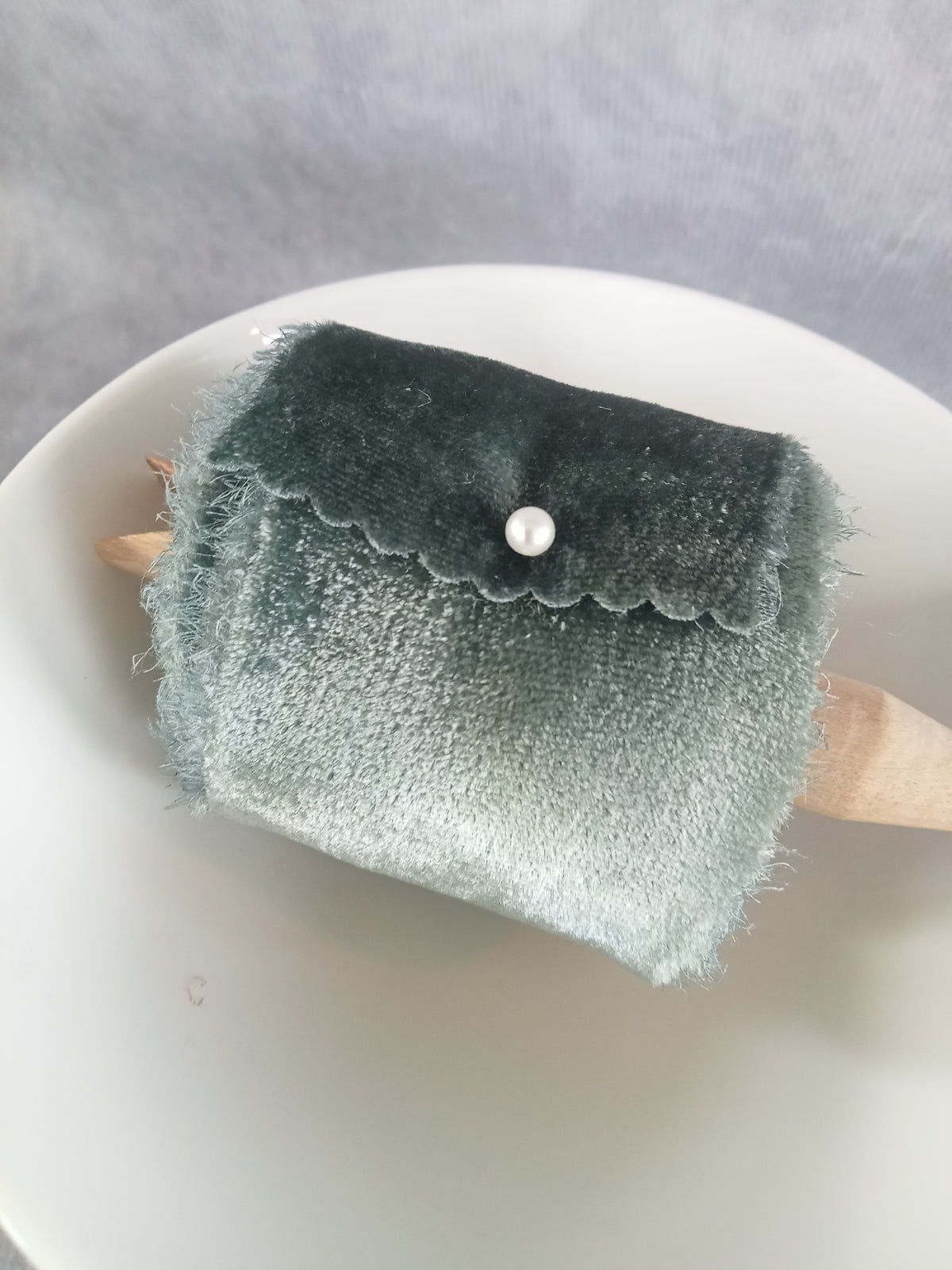Eucalyptus Silk Velvet Ribbon