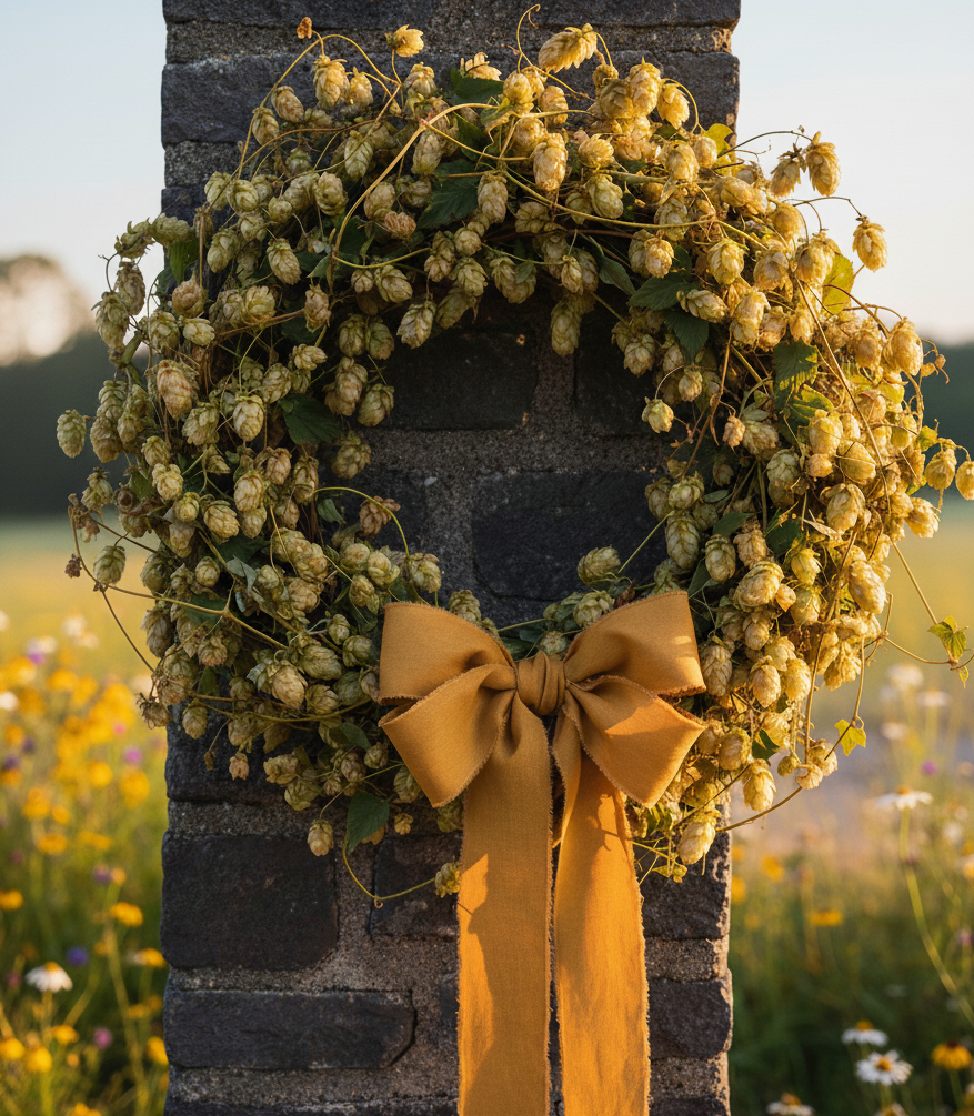 Hand dyed mustard silk ribbon