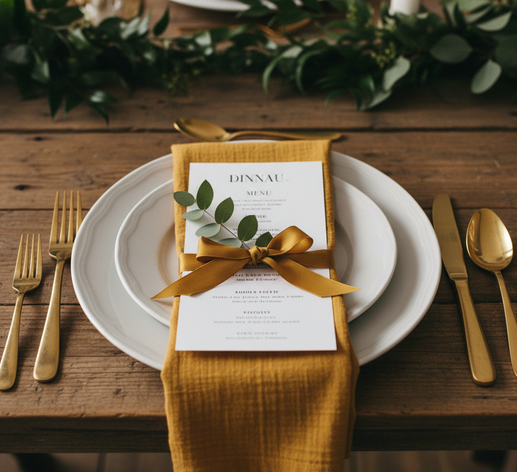 Hand dyed mustard silk ribbon