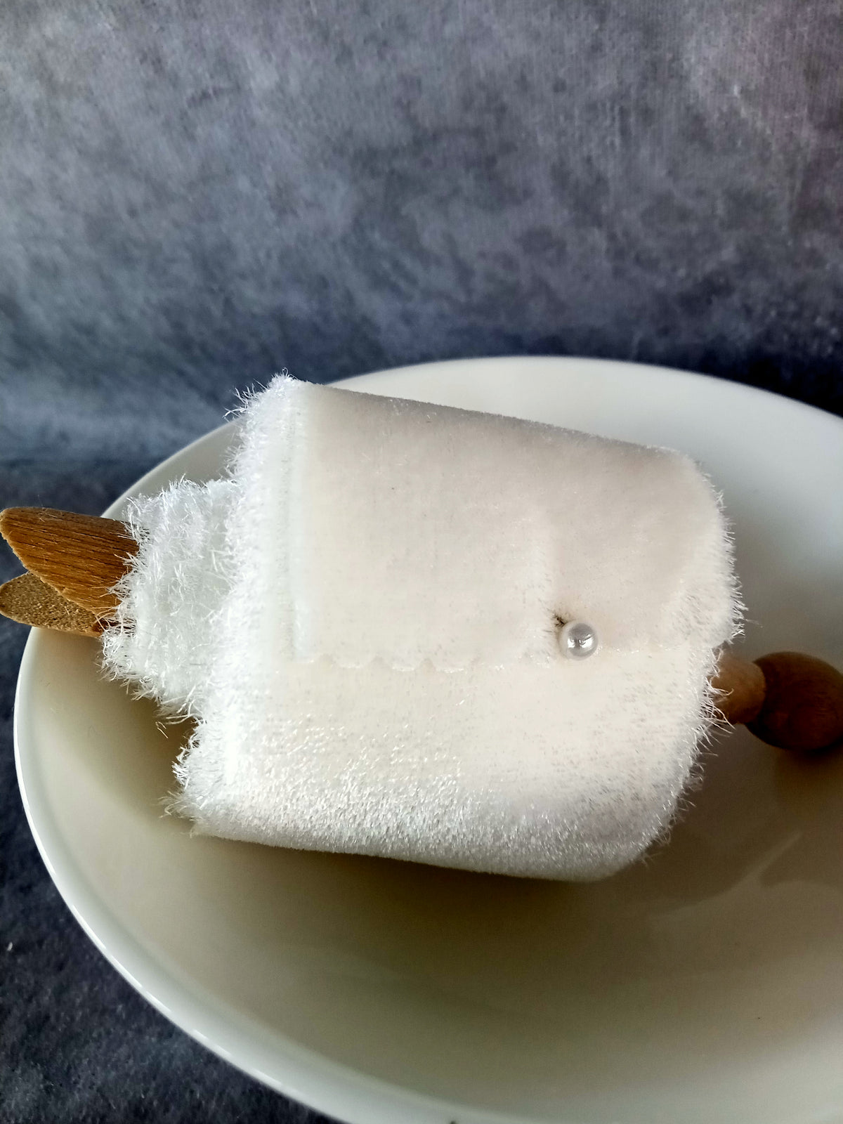 White Silk Velvet Ribbon